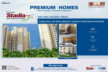 Civitech Stadia fully-furnished premium homes in Sector 79, Noida